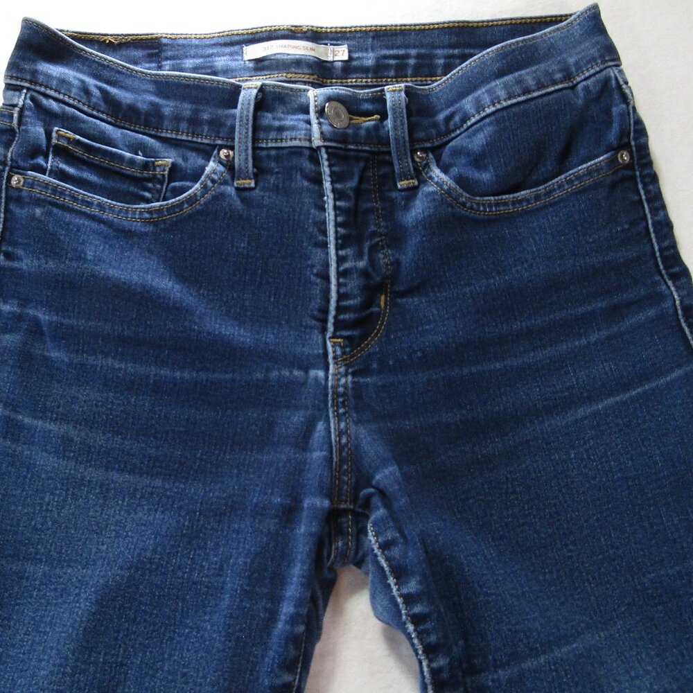 Levi's 312 Shaping Slim Midi Rise Denim Jeans Womens 27 Blue Medium Wash 1000181 - Picture 2 of 13
